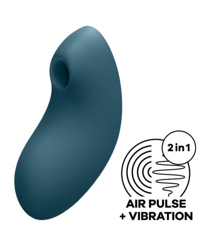 SATISFYER - STIMULATEUR ET VIBRATEUR VULVA LOVER 2 AIR PULSE BLEU