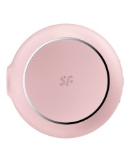 SATISFYER - STIMULATEUR ET VIBRATEUR DOUBLE AIR PULSE PRO TO GO 3 ROSE