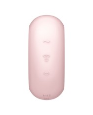 SATISFYER - STIMULATEUR ET VIBRATEUR DOUBLE AIR PULSE PRO TO GO 3 ROSE