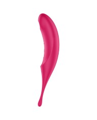 SATISFYER - STIMULATEUR ET VIBRATEUR TWIRLING PRO AIR PULSE ROUGE