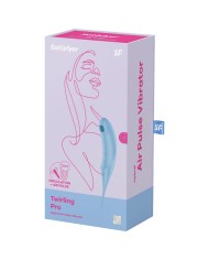 SATISFYER - STIMULATEUR ET VIBRATEUR TWIRLING PRO AIR PULSE ROUGE