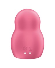 SATISFYER - STIMULATEUR ET VIBRATEUR DOUBLE AIR PULSE PRO TO GO 1 ROUGE