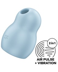 SATISFYER - STIMULATEUR ET VIBRATEUR DOUBLE AIR PULSE PRO TO GO 1 ROUGE