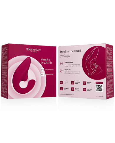 WOMANIZER - VIBRATEUR STIMULATEUR BLEND RABBIT ROSE VIBRANT