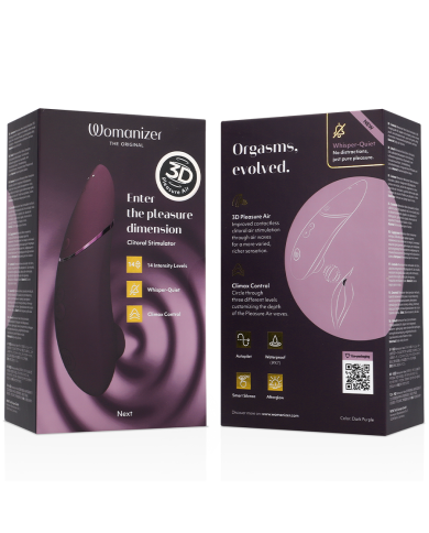 WOMANIZER - STIMULATEUR CLITORIAL SUIVANT VIOLET FONCÉ