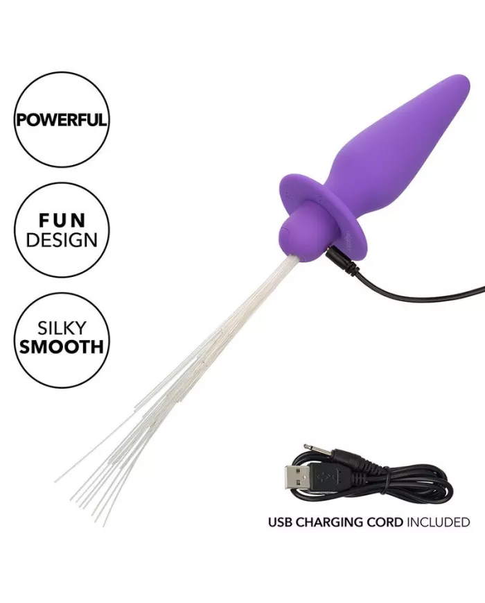 CALEXOTICS - SOUTHERN LIGHTS LIGHT UP PLUG ANAL10 VIBRATIONS SILICONE VIOLET