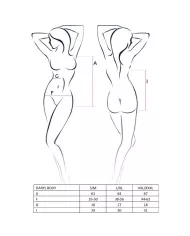 PASSION - FEMME DARYL TEDDY NOIR TAILLE S/M PASSION - FEMME DARYL TEDDY NOIR TAILLE S/M