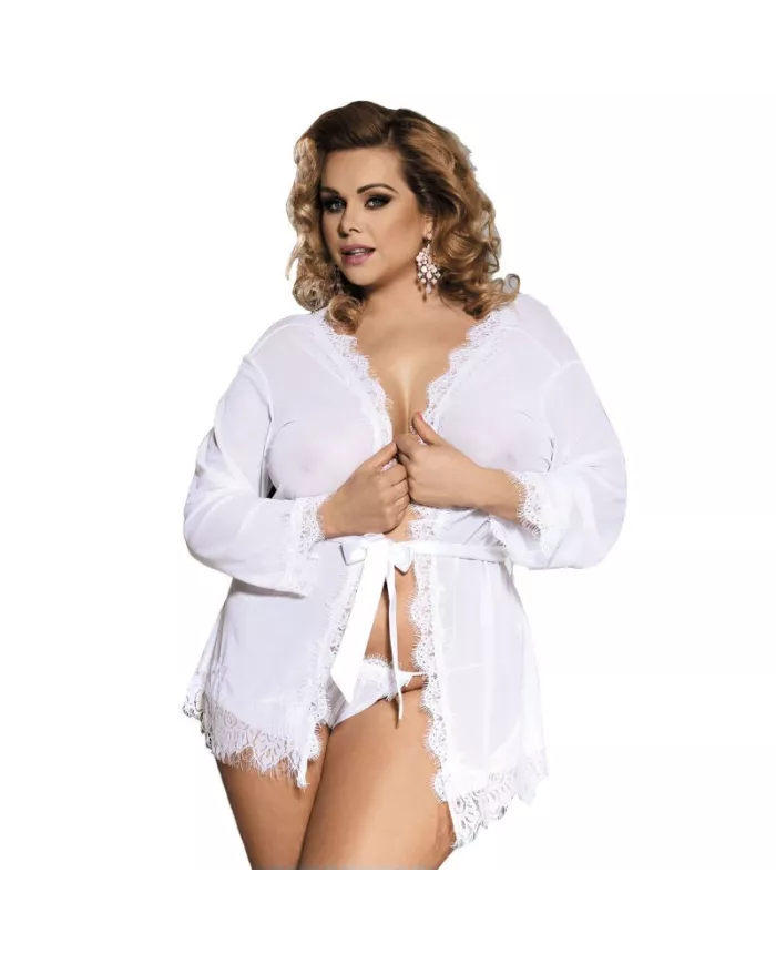 SUBBLIME - QUEEN PLUS BABYDOLL BLANC  FRANGES SUBBLIME - QUEEN PLUS BABYDOLL BLANC  FRANGES
