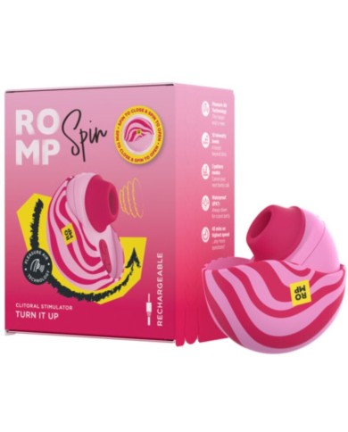 ROMP - ANTITUDE DE SUCCION CLITORIELLE ROTATIVE AVEC OUVERTURE ET FERMETURE ROTATIVES