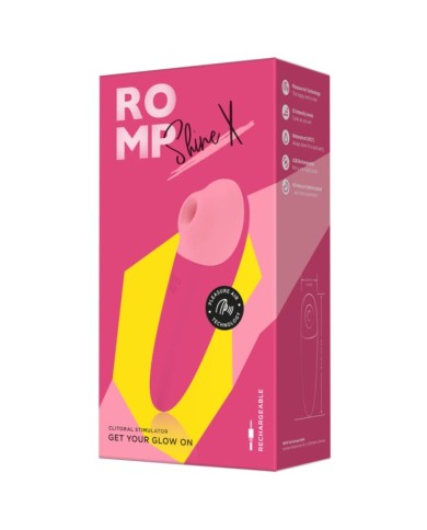 ROMP - SHINE X SUCCION CLITORIALE 10 NIVEAUX ROSE