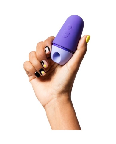 ROMP - STIMULATEUR CLITORIAL GRATUIT AVEC COUVERCLE, 10 NIVEAUX, RECHARGEABLE, VIOLET