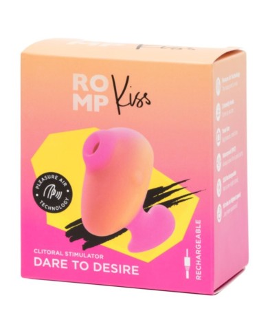 ROMP - KISS VIBRATEUR À DOIGTS RECHARGEABLE À SUCCION CLITORIALE