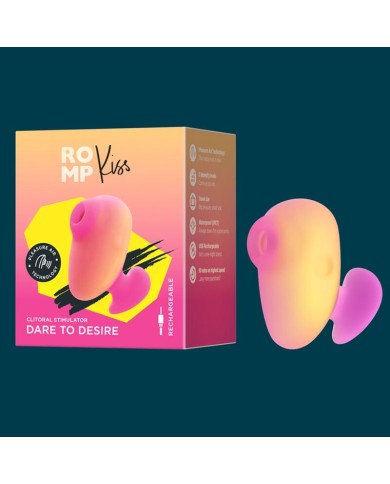 ROMP - KISS VIBRATEUR À DOIGTS RECHARGEABLE À SUCCION CLITORIALE