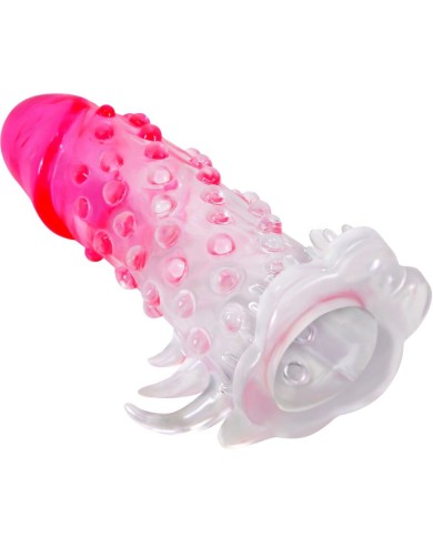 PRETTY LOVE - GAINE D'AGRANDISSEMENT RÉALISTE WILFORD AVEC PÉNIS EN RELIEF ROSE