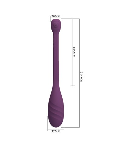 PRETTY LOVE - VIBRATEUR CONTRÔLÉ PAR APPLICATION LEVIATHAN VIOLET
