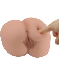 CRAZY BULL - VIBRATEUR BERNACE ASS AVEC VAGIN ET ANUS RÉALISTES TÉLÉCOMMANDE