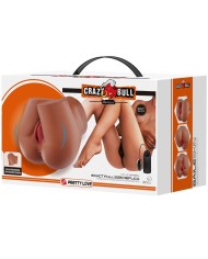 CRAZY BULL - VIBRATEUR BERNACE ASS AVEC VAGIN ET ANUS RÉALISTES TÉLÉCOMMANDE