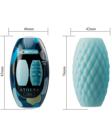 PRETTY LOVE - MASTURBATEUR POUR HOMME EN SILICONE ATHENA EROS BLEU CIEL