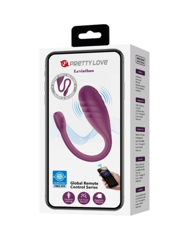 PRETTY LOVE - VIBRATEUR CONTRÔLÉ PAR APPLICATION LEVIATHAN VIOLET