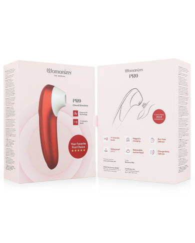 WOMANIZER - STIMULATEUR CLITORIAL VIBRANT PRO BORDEAUX