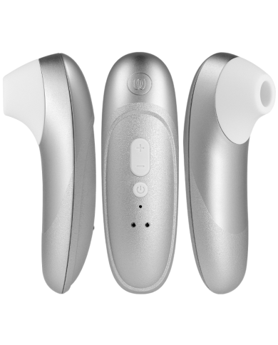 WOMANIZER - STIMULATEUR CLITORIAL VIBRANT PRO GRIS ARGENTÉ