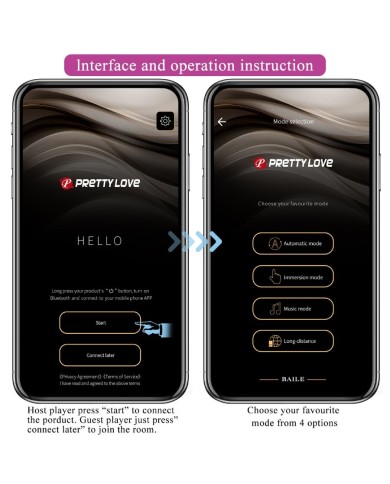 PRETTY LOVE - VIBRATEUR CONTRÔLÉ PAR APPLICATION LEVIATHAN VIOLET