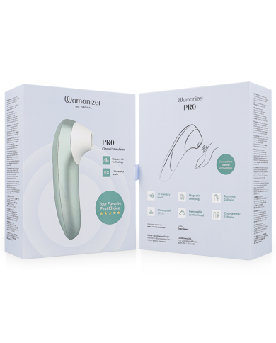 WOMANIZER - STIMULATEUR CLITORIAL PRO VIBRANT VERT SAUGE