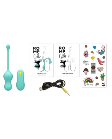 ROMP - CELLO VIBRANT MULTIFONCTION CELLO TURQUOISE AVEC TÉLÉCOMMANDE