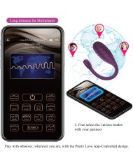 PRETTY LOVE - VIBRATEUR CONTRÔLÉ PAR APPLICATION LEVIATHAN VIOLET