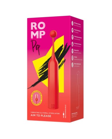 ROMP - POP STIMULATEUR CLITORIAL HAUTE FRÉQUENCE ROUGE