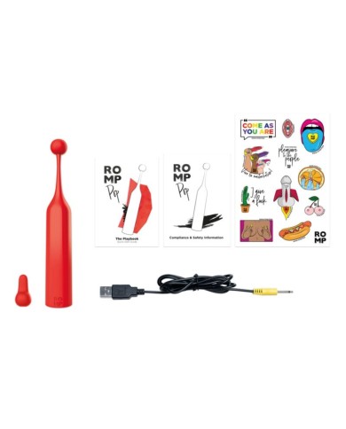 ROMP - POP STIMULATEUR CLITORIAL HAUTE FRÉQUENCE ROUGE