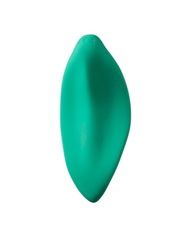 ROMP - VIBRATEUR WAVE STIMULATEUR CLITORIAL FORME ERGONOMIQUE VERT D'EAU