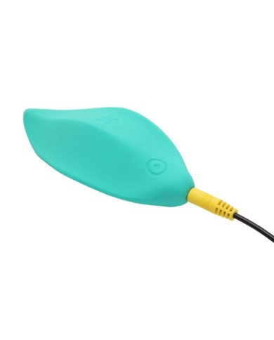 ROMP - VIBRATEUR WAVE STIMULATEUR CLITORIAL FORME ERGONOMIQUE VERT D'EAU