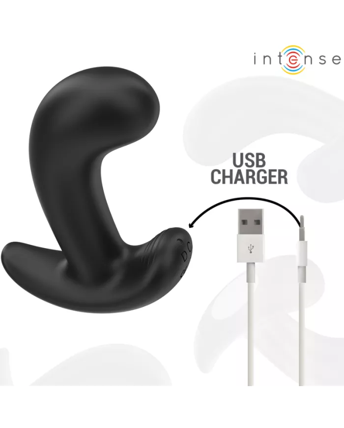INTENSE - CHANDLER ANAL PLUG 10 VIBRATIONS NOIR TÉLÉCOMMANDE