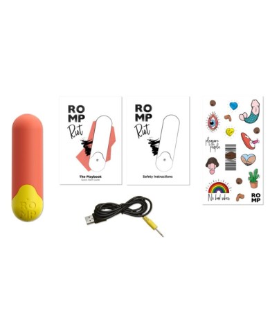 ROMP - RIOT BALLE VIBRANTE MULTIFONCTION ORANGE + JAUNE