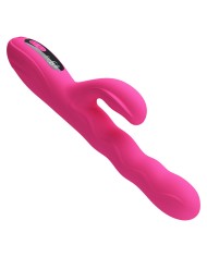 PRETTY LOVE - VIBRATEUR LAPIN MULTIFONCTION WINTERS AVEC AFFICHAGE LED ROSE