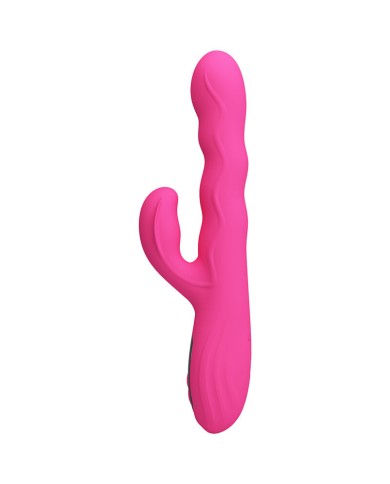PRETTY LOVE - VIBRATEUR LAPIN MULTIFONCTION WINTERS AVEC AFFICHAGE LED ROSE