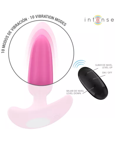 INTENSE - ROSS ANAL PLUG 10 VIBRATIONS ROSE TÉLÉCOMMANDE