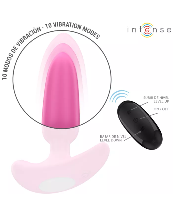 INTENSE - ROSS ANAL PLUG 10 VIBRATIONS ROSE TÉLÉCOMMANDE