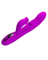 PRETTY LOVE - VIBRATEUR OSCILLANT LAPIN YALANDA AVEC AFFICHAGE LED VIOLET