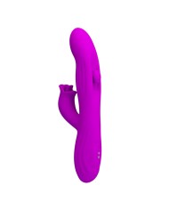 PRETTY LOVE - VIBRATEUR OSCILLANT LAPIN YALANDA AVEC AFFICHAGE LED VIOLET