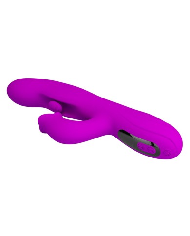 PRETTY LOVE - VIBRATEUR OSCILLANT LAPIN YALANDA AVEC AFFICHAGE LED VIOLET