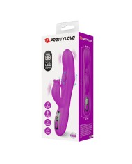 PRETTY LOVE - VIBRATEUR OSCILLANT LAPIN YALANDA AVEC AFFICHAGE LED VIOLET