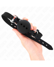 KINK - BÂTON ENTIEREMENT SILICONE 55 x 2 CM AVEC BOULE 4,5 CM TAILLE M NOIR AJUSTABLE 35-51 CM