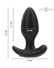 INTENSE - JOEY ANAL PLUG 10 VIBRATIONS NOIR TÉLÉCOMMANDE