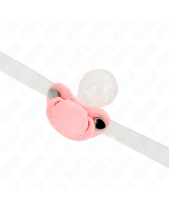 KINK - GAG EN FORME DE SUCETTE ROSE 5,5 x 4 CM AJUSTABLE 43-60 CM