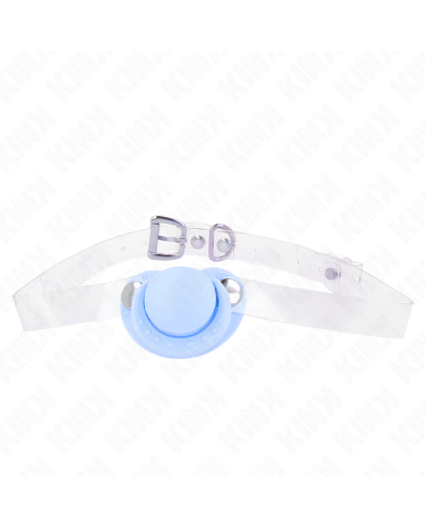 KINK - GAG EN FORME DE SUCETTE BLEU CLAIR 5,5 x 4 CM AJUSTABLE 43-60 CM