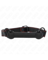 KINK - BONE BAG AVEC SANGLE EN CUIR NOIR AJUSTABLE 41-57 CM
