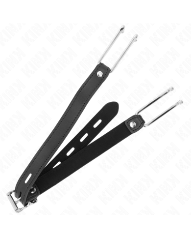 KINK - BÂTON À CROCHET EN MÉTAL 11,5 CM AVEC SANGLE EN CUIR RÉGLABLE 39-58 CM X 2 CM