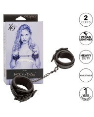 CALEXOTICS - NOCTURNAL POIGNETS EN CUIR RÉGLABLES NOIRS